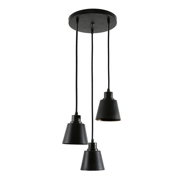 pendant light rustic with round metal base