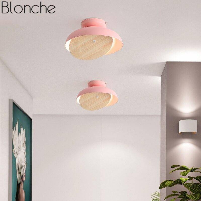 Suspension moderne LED avec abat-jour coloré en bois Light - vue 6 sur 9