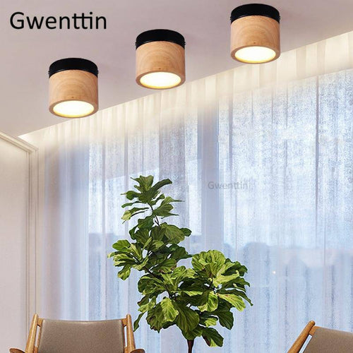 Spot cylindrique LED en bois Wooden - vue 2 sur 5
