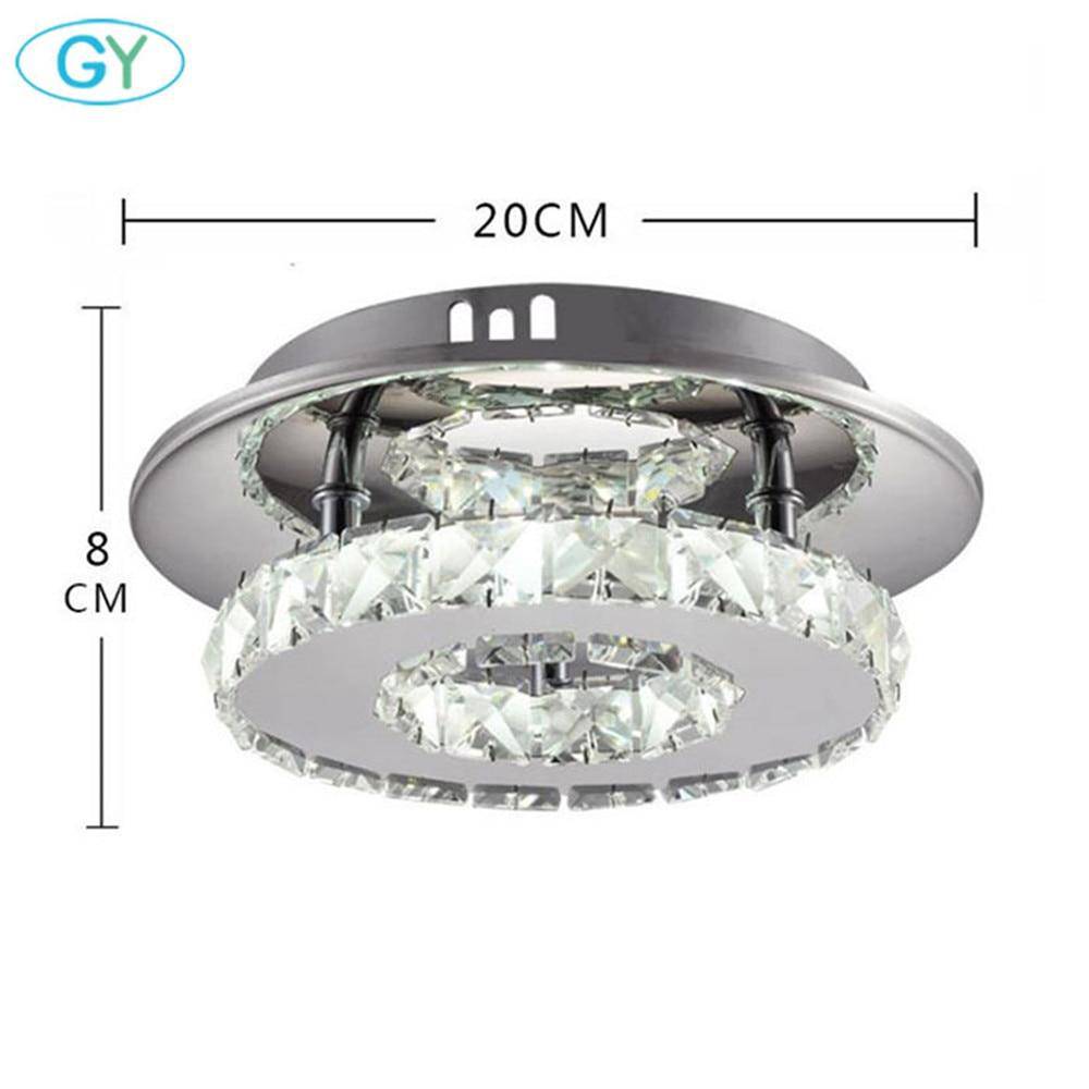 Plafonnier cristal LED et base chromée Hallway - vue 5 sur 4