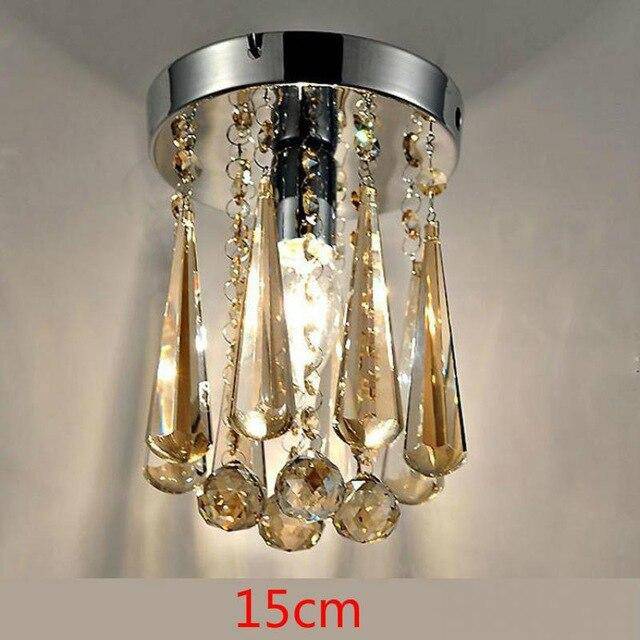 Plafonnier cristal à LED chromée - vue 4 sur 4