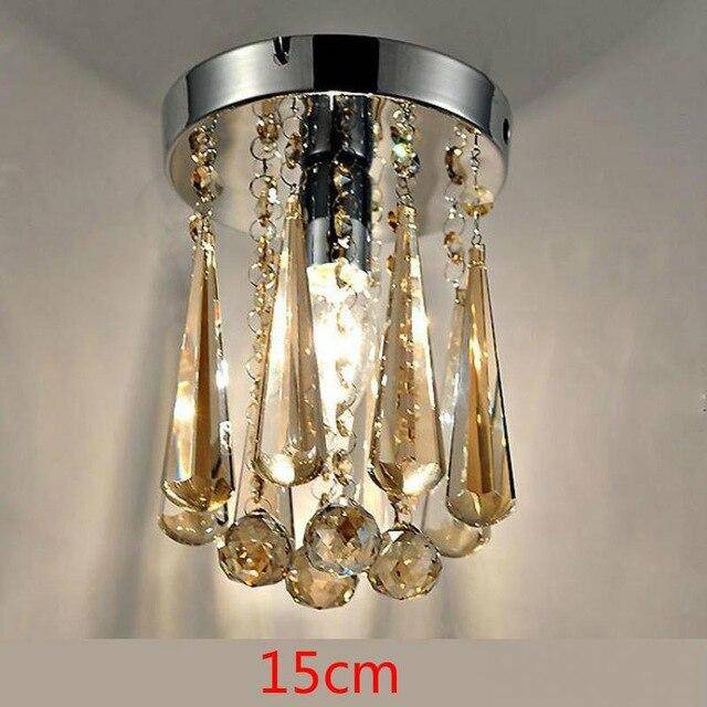 Plafonnier cristal à LED chromée