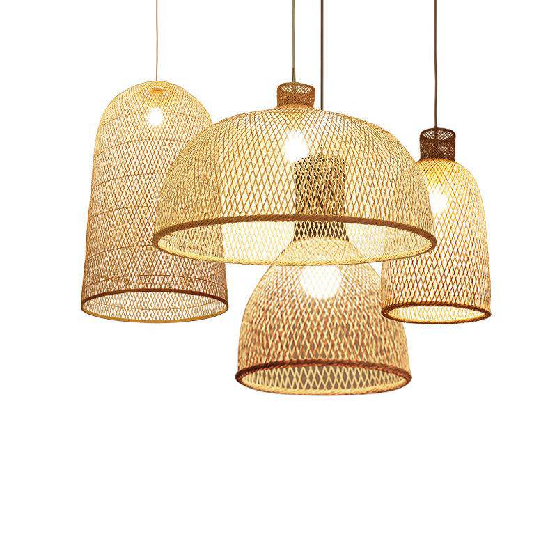 Suspension moderne forme en bambou Work - vue 3 sur 14