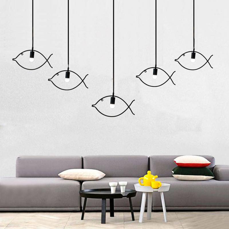 pendant light fish shape design