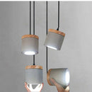 Suspension design LED rétro grise Settember