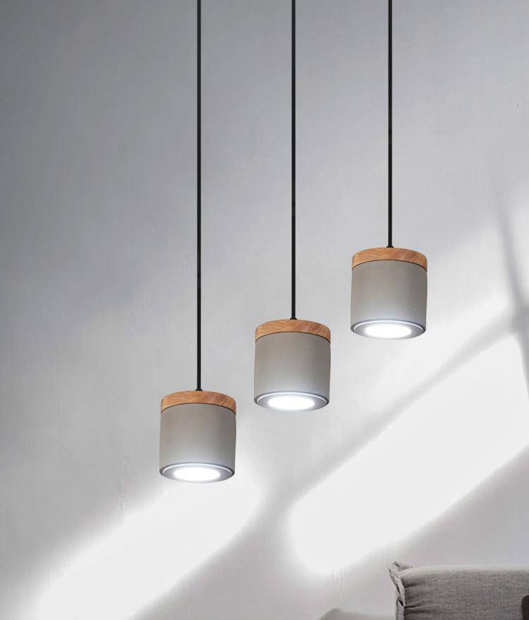 Suspension design LED rétro grise Settember - vue 4 sur 7