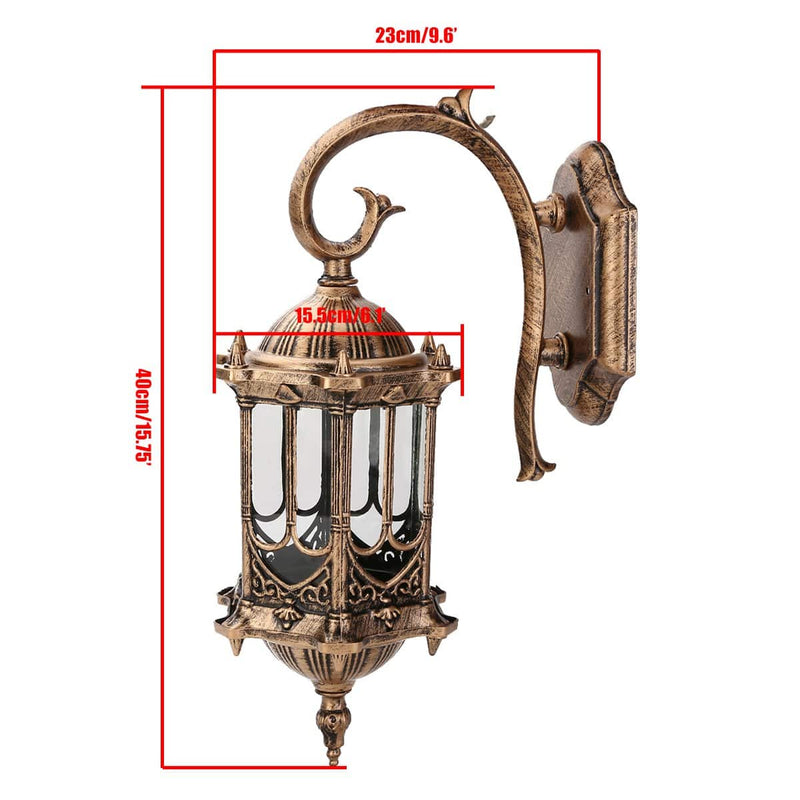 wall lamp wall lantern rustic aluminium waterproof