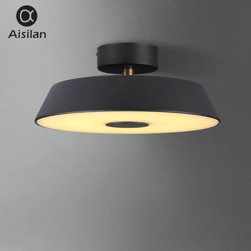 Circle round aluminium LED ceiling light