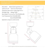 Plafonnier à spot design LED ajustable Indoor