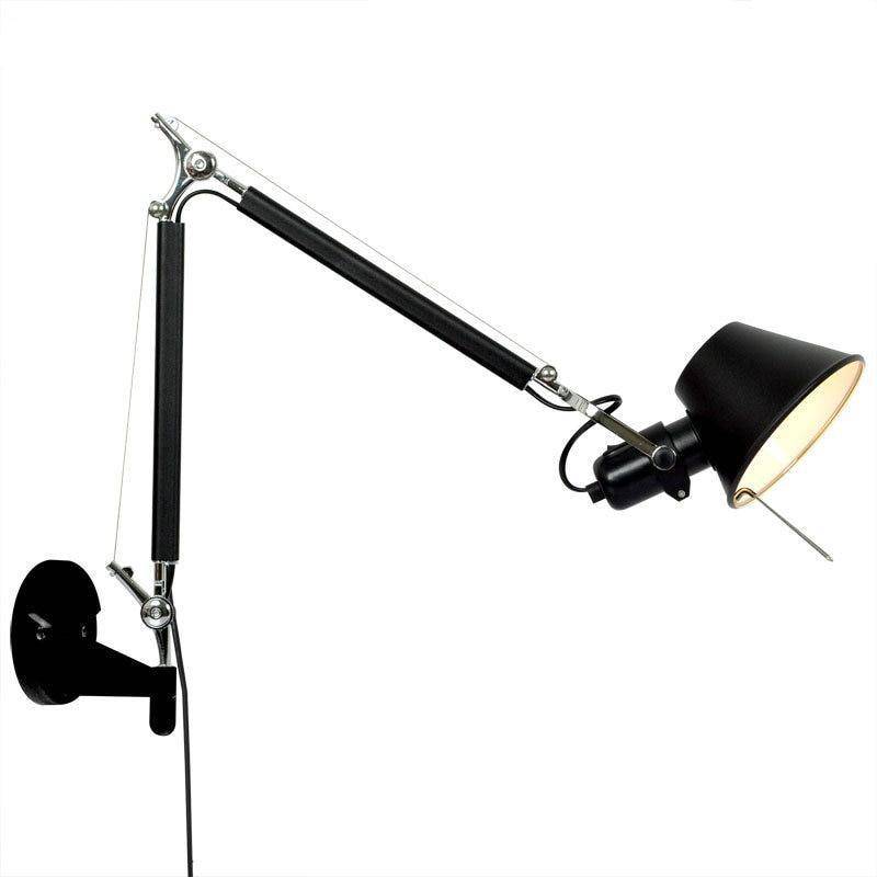 wall lamp wall-mounted articulated arm with American lamp