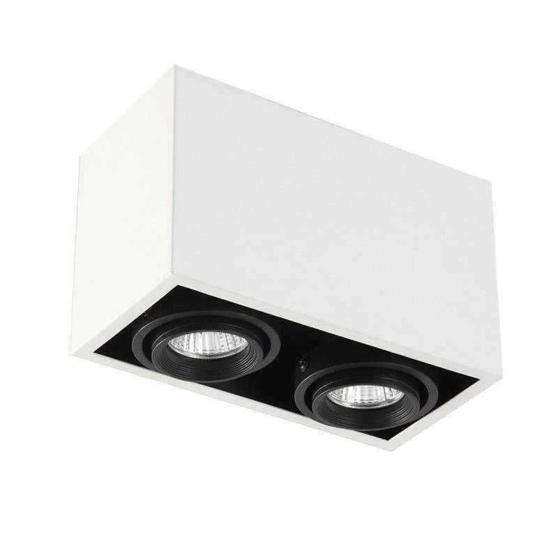 Rectangular ceiling light with Spotlights LEDs