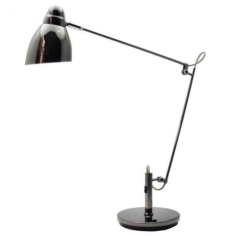 Lampe de bureau LED moderne en métal avec abat-jour arrrondi - vue 5 sur 4