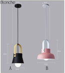 Suspension design en métal à LED Macaron