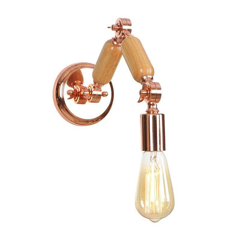 wall lamp wall-mounted design articulated arm pink gold Aisle
