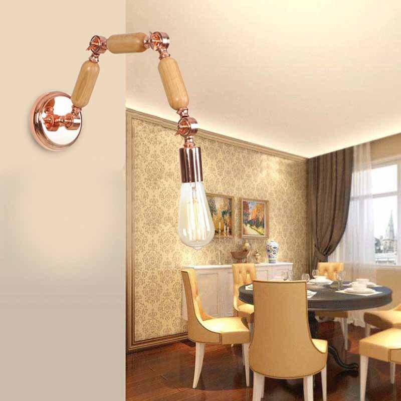 Applique murale design bras articulé rose gold Aisle - vue 12 sur 12