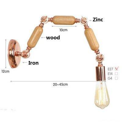 Applique murale design bras articulé rose gold Aisle - vue 9 sur 12