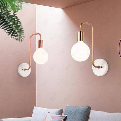 wall lamp LED wall design arm with lamp and marble base