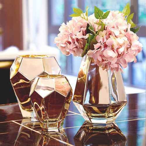 Vase design en verre cristal Luxury - vue 3 sur 5