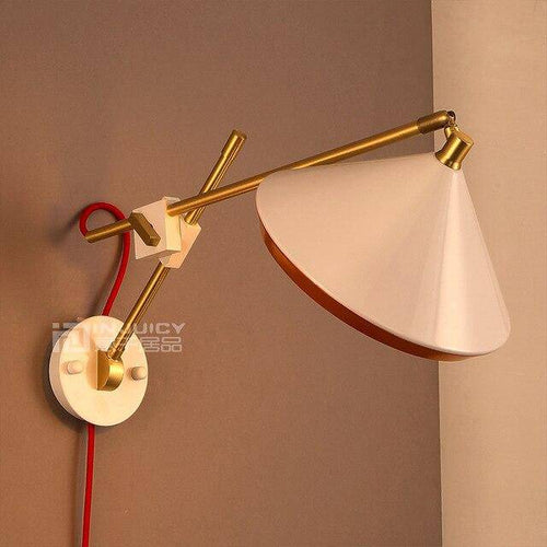 wall lamp Vintage gold adjustable LED wall light