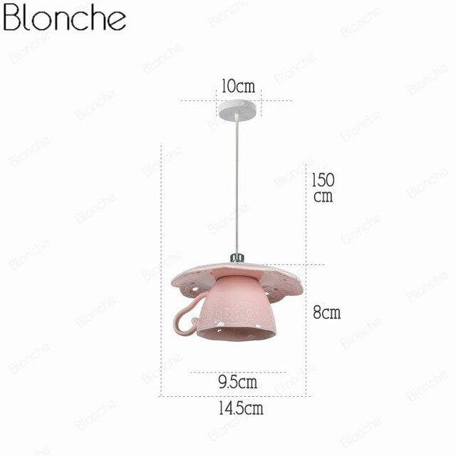 pendant light Modern LED coffee cup shape