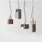 Suspension ciment formes design à LED