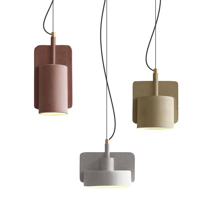 pendant light LED design cement forms