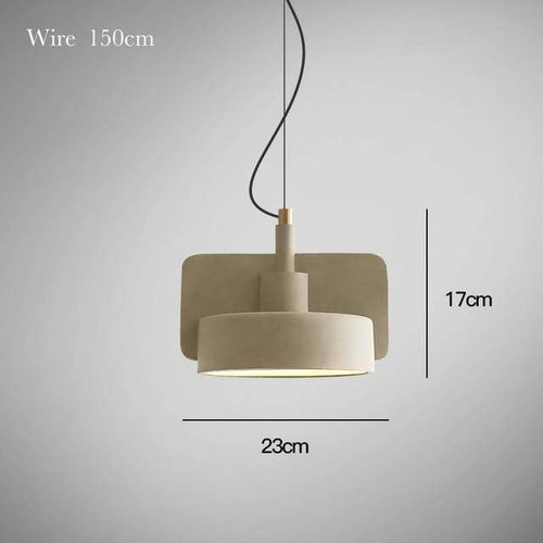 Suspension ciment formes design à LED - vue 7 sur 12