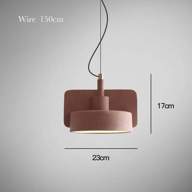 pendant light LED design cement forms