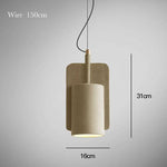 Suspension ciment formes design à LED