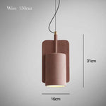 Suspension ciment formes design à LED