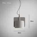 Suspension ciment formes design à LED
