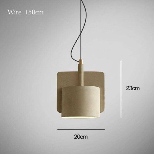 Suspension ciment formes design à LED - vue 10 sur 12