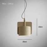 Suspension ciment formes design à LED