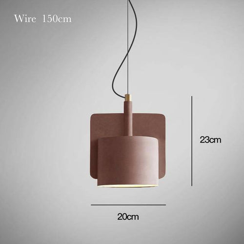 Suspension ciment formes design à LED - vue 8 sur 12
