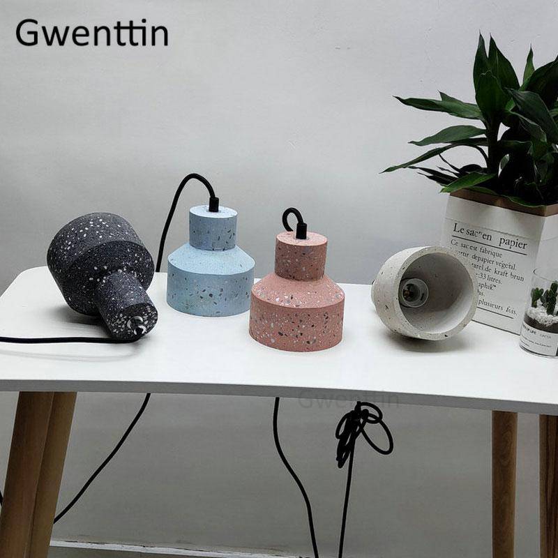 Suspension ciment style terrazzo de couleur Vintage - vue 7 sur 8