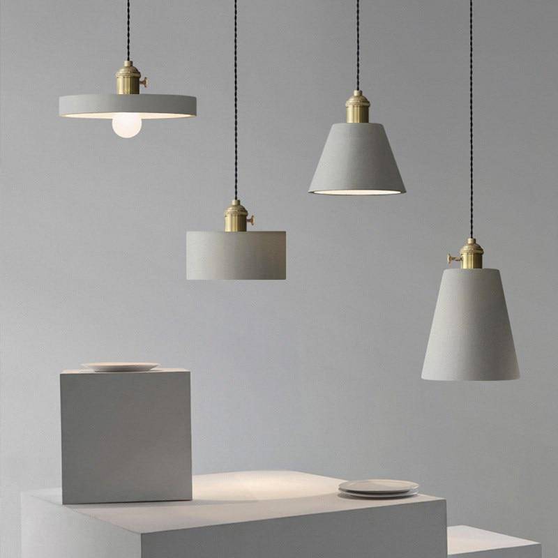 pendant light Postmode retro design cement