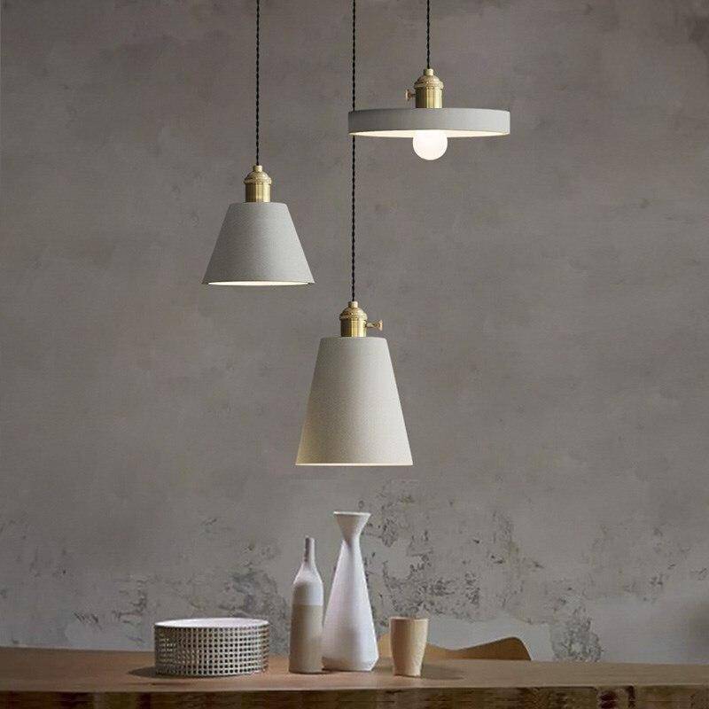 pendant light Postmode retro design cement