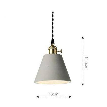 pendant light Postmode retro design cement