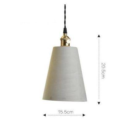 pendant light Postmode retro design cement