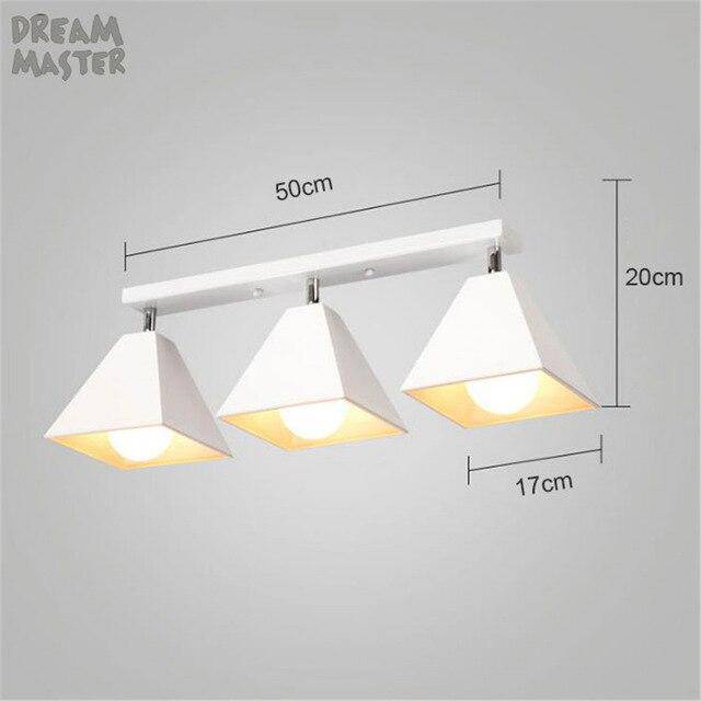 Suspension design LED en métal avec plusieurs abat-jours industriels