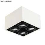 Plafonnier cubique à spots LED orientables