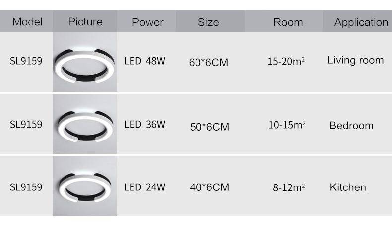 Plafonnier LED double cercles Study - vue 5 sur 5