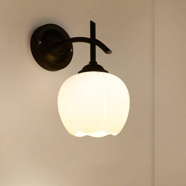 Applique murale LED avec abat-jour en verre Indoor - vue 3 sur 6