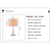 Lampe de chevet moderne LED avec abat-jour en tissu