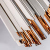 Suspension design en miroir chromé Surface