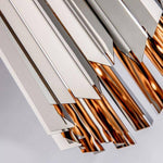 Suspension design en miroir chromé Surface