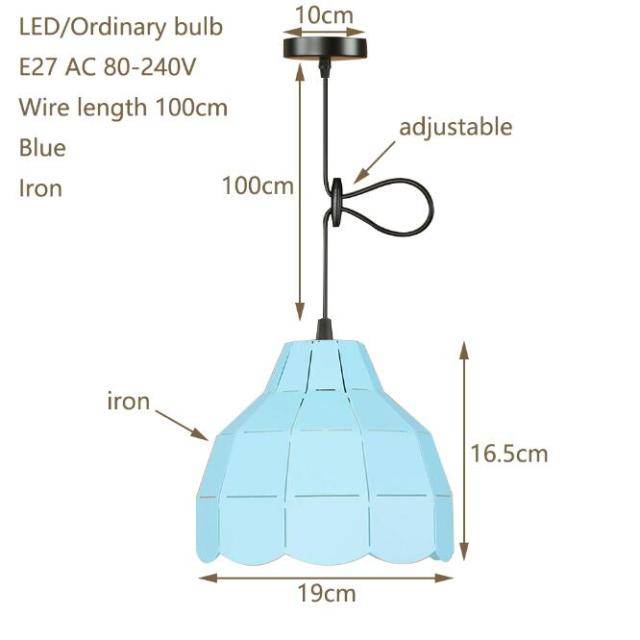 Suspension design à LED avec abat-jour en céramique colorée