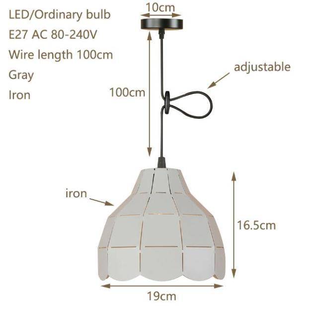 pendant light LED design with lampshade colored ceramic