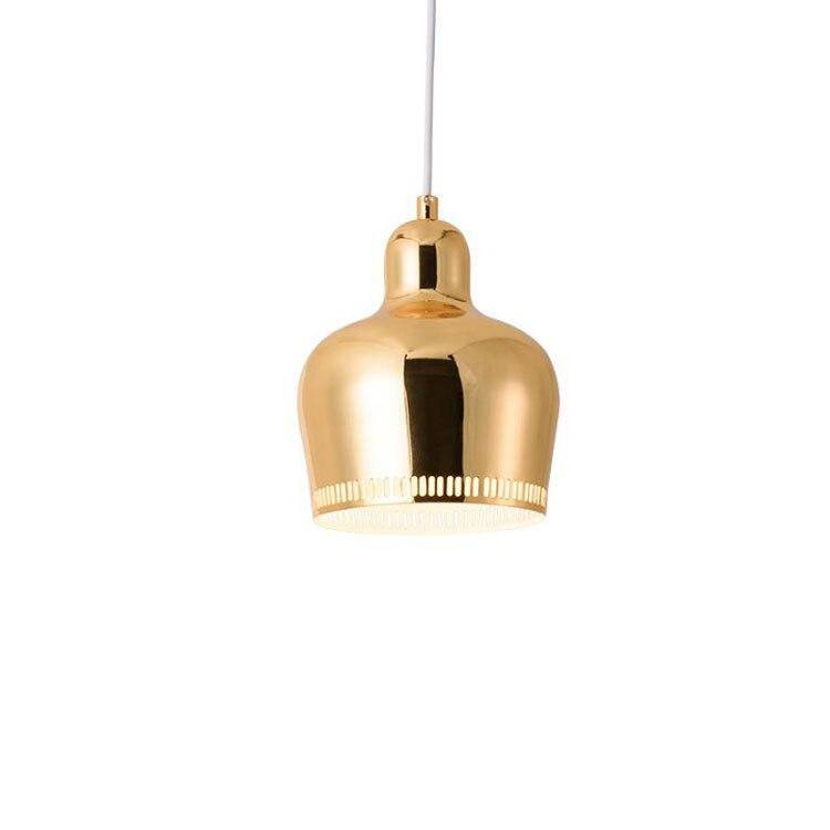 Suspension design LED avec abat-jour arrondi en métal Luxury Alto