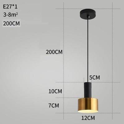 Lámpara de suspensión design Lámpara LED de metal para desván